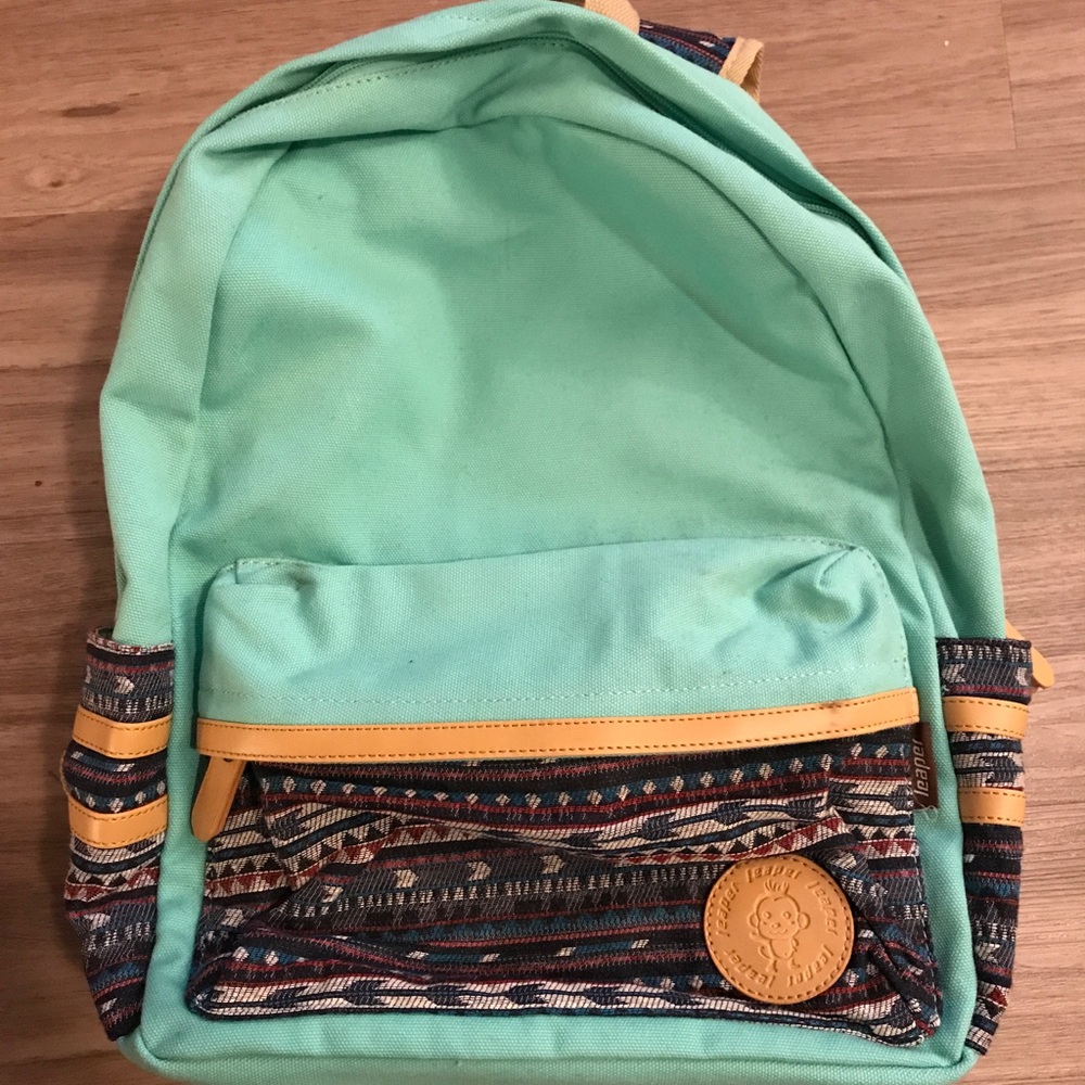 Aztec print Leaper book bag